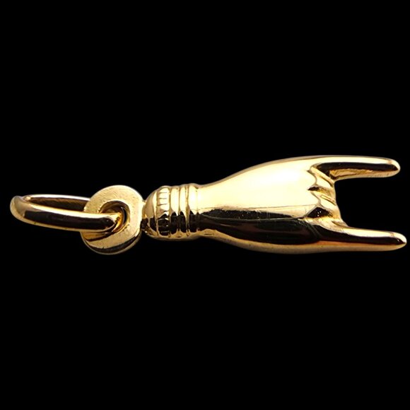 UnoAErre 18 Karat Yellow Gold "Rock On" Pendant #24027 - Picture 8 of 9